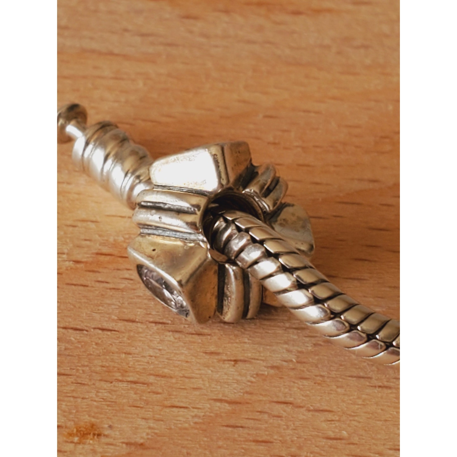 Chamilia Sterling Silver Swarovski Diamond Shape Bead Charm 925 30$